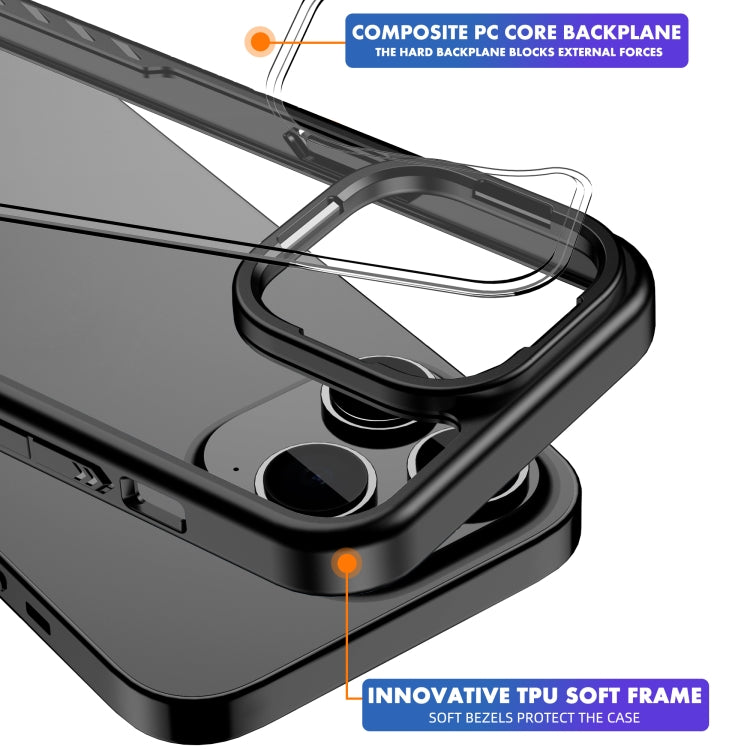 Pour iPhone 14, coque de protection antichoc iPAKY PC + TPU (violet)