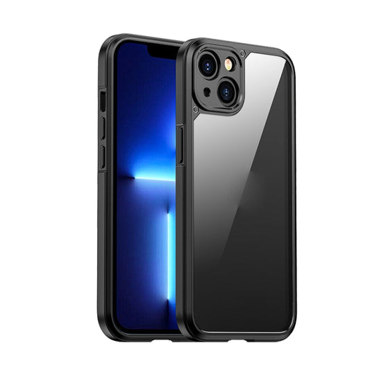Pour iPhone 14, coque de protection antichoc en PC + TPU iPAKY (noir)