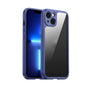 For iPhone 14 iPAKY Shockproof PC + TPU Protective Phone Case (Blue)