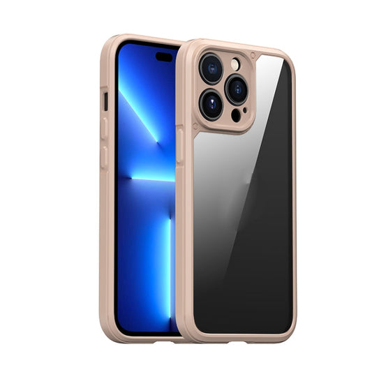 Pour iPhone 13 Pro Max Coque de protection antichoc iPAKY PC + TPU (Rose)