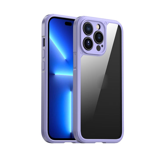 Pour iPhone 13 Pro Max iPAKY Coque de protection antichoc PC + TPU (Violet)