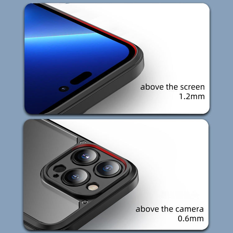 For iPhone 13 iPAKY Shockproof PC + TPU Protective Phone Case(Purple)