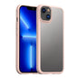 iPAKY Shockproof PC + TPU Protective Phone Case For iPhone 14 Max(Pink)