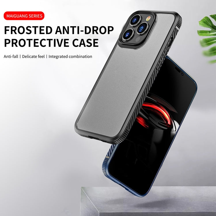 Pour iPhone 14, coque de protection antichoc iPAKY PC + TPU (Bleue)