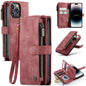 For iPhone 14 Pro Max CaseMe C30 Multifunctional Phone Leather Case (Red)