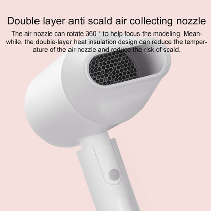 Sèche-cheveux électrique portable Original Xiaomi Mijia H100 à ions négatifs, prise US (rose)