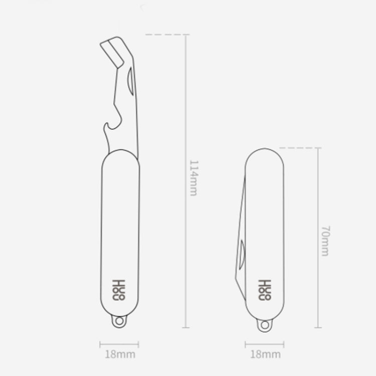 Couteau pliant de déballage mini Xiaomi Youpin Huohou original (rouge)