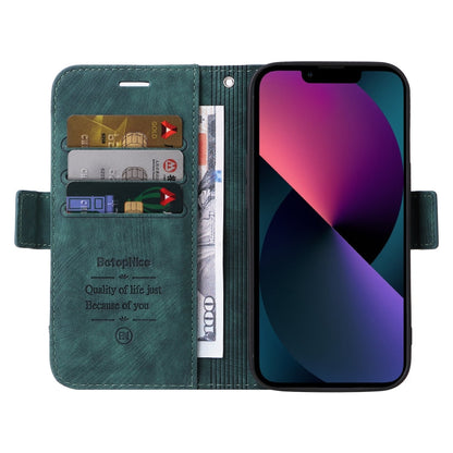 For iPhone 14 BETOPNICE Dual-side Buckle Leather Phone Case(Green)