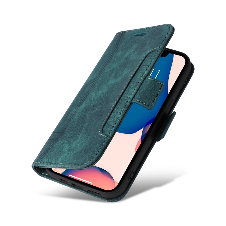 For iPhone 14 Plus BETOPNICE Dual-side Buckle Leather Phone Case(Green)