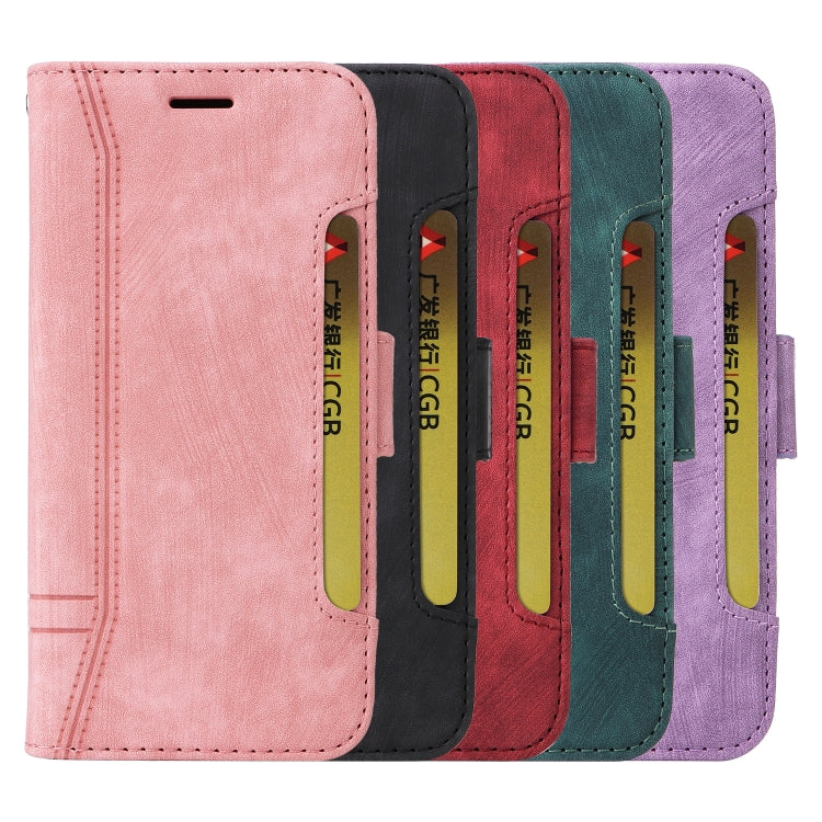 Pour iPhone 11 BETOPNICE Étui de téléphone en cuir à boucle double face (noir)