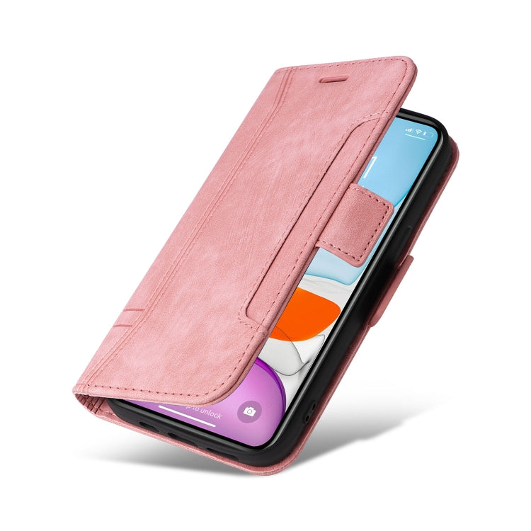 For iPhone 11 Pro Max BETOPNICE Dual-side Buckle Leather Phone Case(Pink)