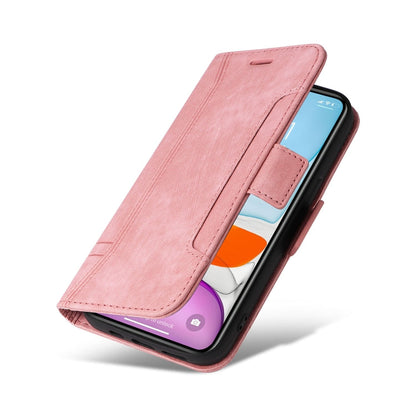 For iPhone 11 Pro Max BETOPNICE Dual-side Buckle Leather Phone Case(Pink)