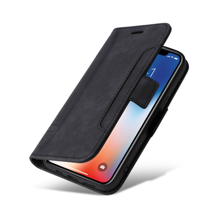 For iPhone XR BETOPNICE Dual-side Buckle Leather Phone Case(Black)