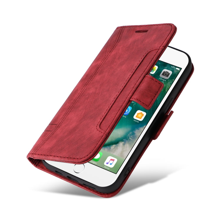 For iPhone 7 Plus / 8 Plus BETOPNICE Dual-side Buckle Leather Phone Case(Red)