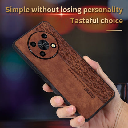 For Huawei Enjoy 50 Pro / nova Y90 AZNS 3D Embossed Skin Feel Phone Case(Dark Green)