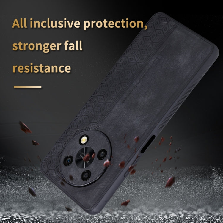 For Huawei Enjoy 50 Pro / nova Y90 AZNS 3D Embossed Skin Feel Phone Case(Sapphire Blue)