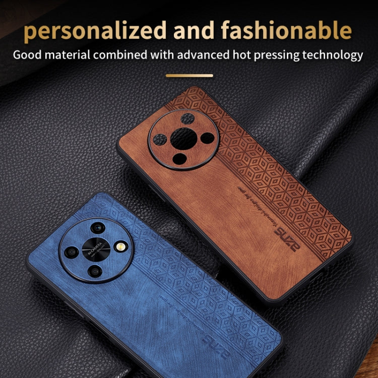 For Huawei Enjoy 50 Pro / nova Y90 AZNS 3D Embossed Skin Feel Phone Case(Dark Green)
