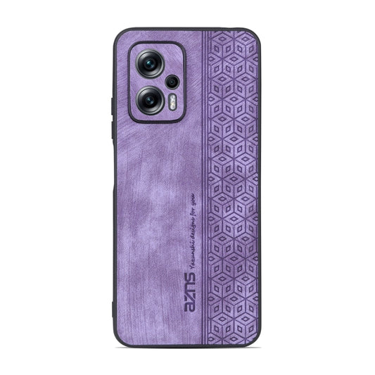 For Xiaomi Redmi Note 11T Pro 5G AZNS 3D Embossed Skin Feel Phone Case(Purple)
