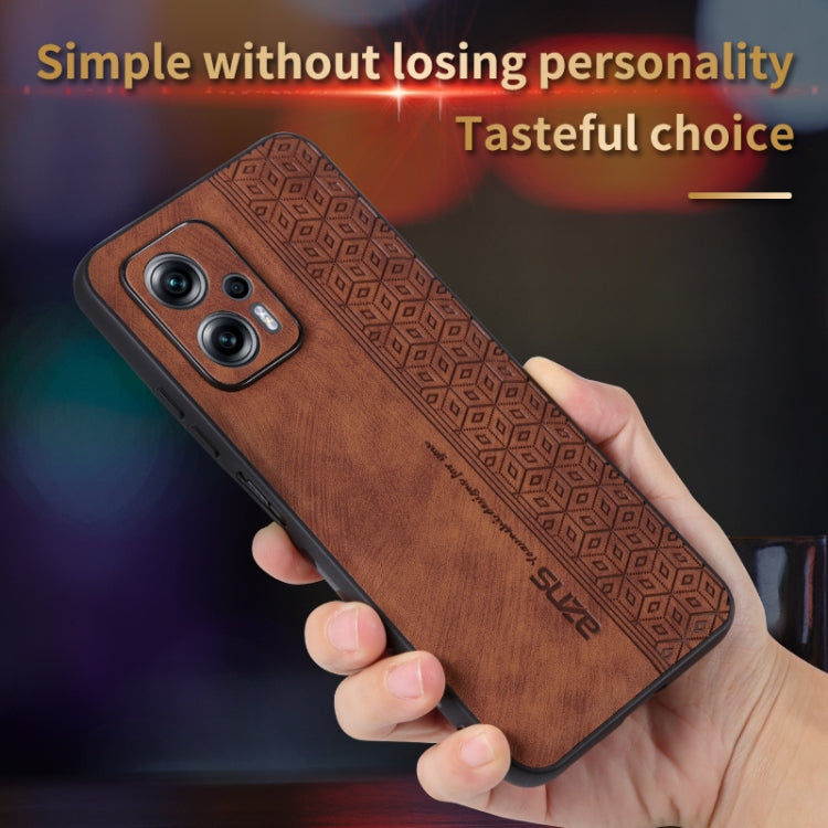 For Xiaomi Redmi Note 11T Pro 5G AZNS 3D Embossed Skin Feel Phone Case(Sapphire Blue)
