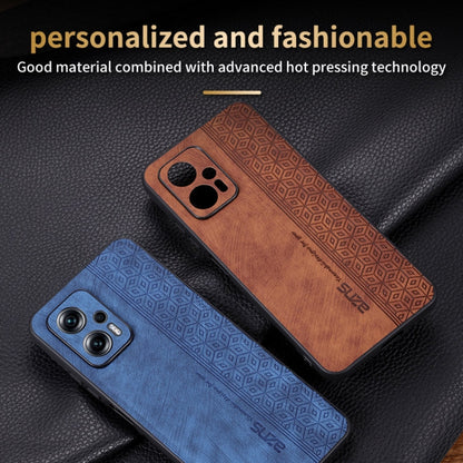 For Xiaomi Redmi Note 11T Pro 5G AZNS 3D Embossed Skin Feel Phone Case(Sapphire Blue)