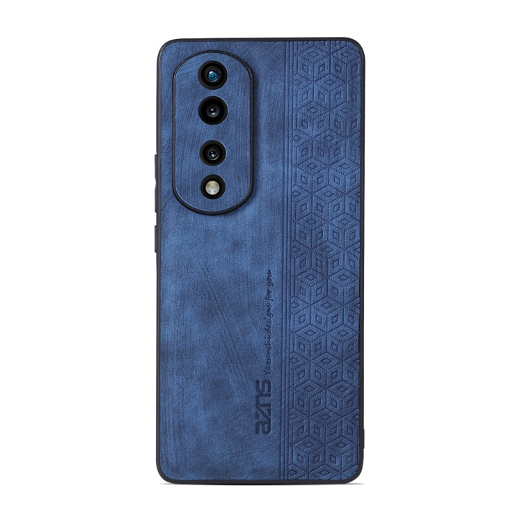 For Honor 70 AZNS 3D Embossed Skin Feel Phone Case(Sapphire Blue)