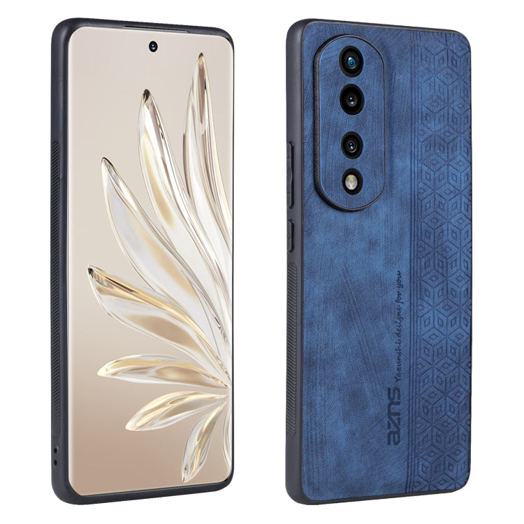 For Honor 70 Pro / 70 Pro+ AZNS 3D Embossed Skin Feel Phone Case(Sapphire Blue)