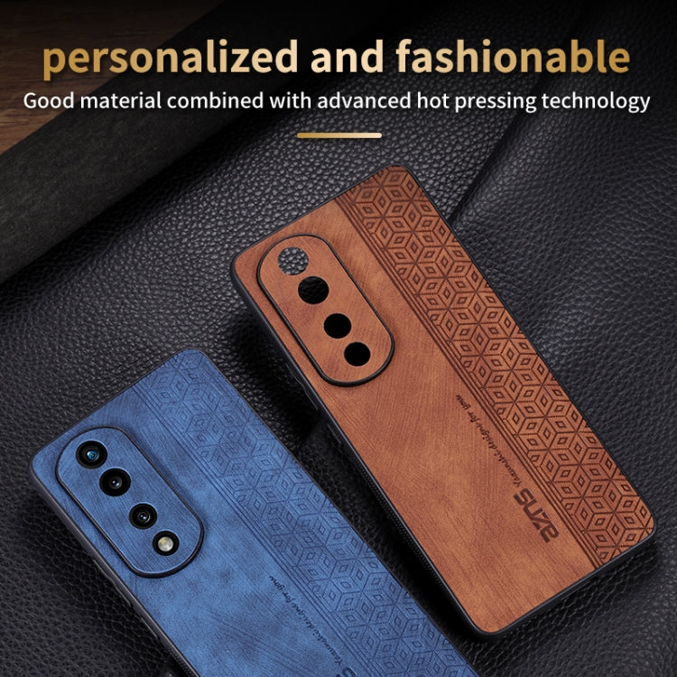For Honor 70 Pro / 70 Pro+ AZNS 3D Embossed Skin Feel Phone Case(Sapphire Blue)