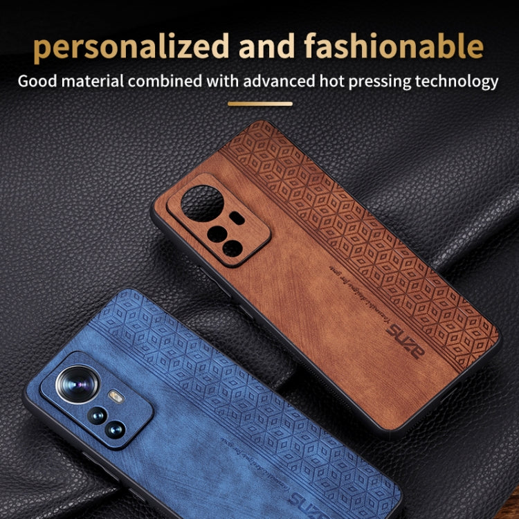 Pour Xiaomi 12 Lite Coque de téléphone AZNS 3D gaufrée toucher peau (noir)