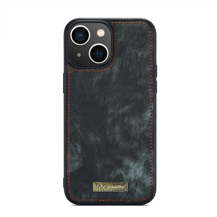 Pour iPhone 14 Plus Étui portefeuille en cuir multifonctionnel détachable CaseMe 008 (Noir)