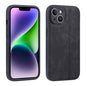 For iPhone 14 AZNS 3D Embossed Skin Feel Phone Case(Black)