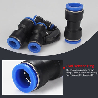 PU-10 LAIZE 10pcs PU Plastic Straight Pneumatic Quick Fitting Connector