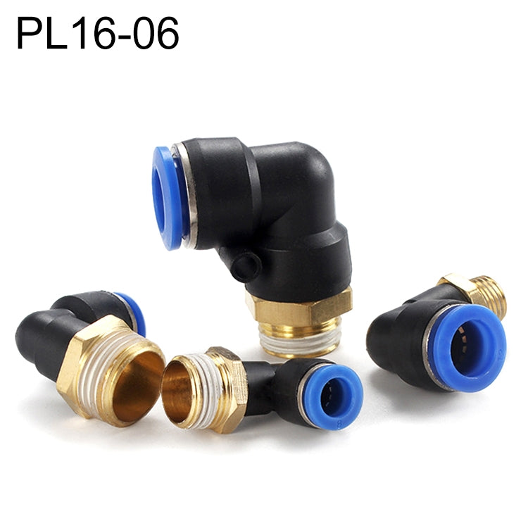 PL16-06 LAIZE Male Thread Elbow Pneumatic Quick Fitting Connector
