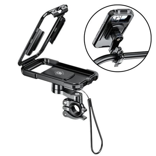 Kewig M18S-QD Motorcycle / Bicycle Waterproof Quick Release Mobile Phone Holder