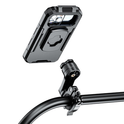 Kewig M18S-QD Motorcycle / Bicycle Waterproof Quick Release Mobile Phone Holder