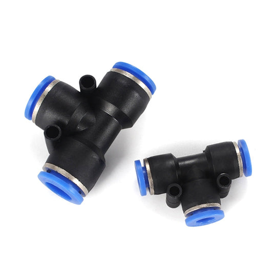PE-10 LAIZE 10pcs Raccord rapide pneumatique en T en plastique PBT