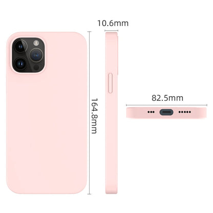 For iPhone 14 Pro Mutural Yuemu Series Liquid Silicone Microfiber Case(Pink)