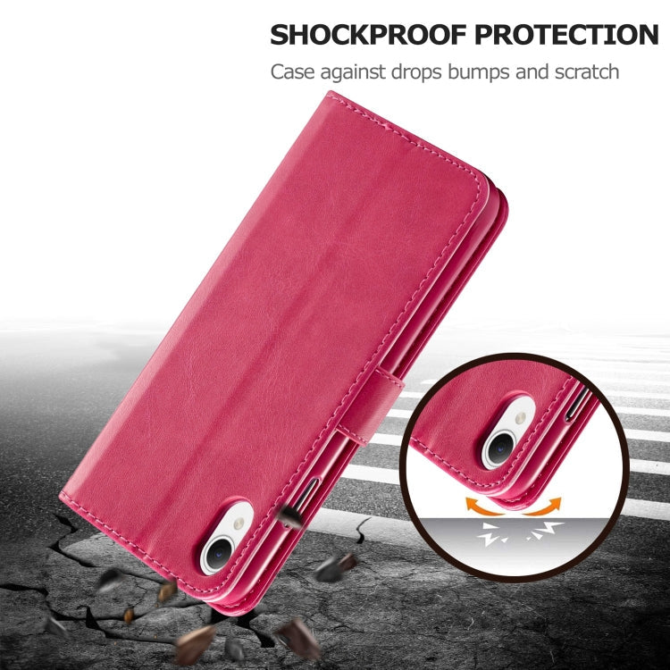 For Samsung Galaxy A23e LC.IMEEKE Calf Texture Leather Phone Case(Red)