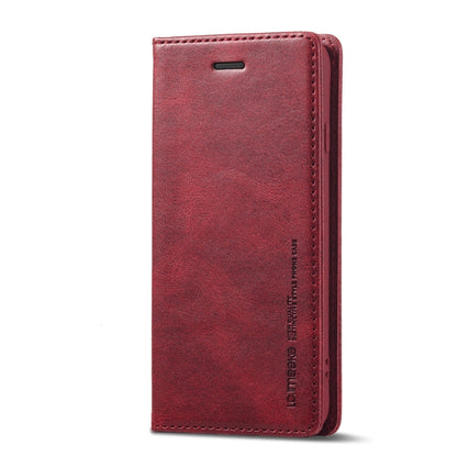 For iPhone 8 Plus / 7 Plus LC.IMEEKE RFID Anti-theft Leather Phone Case(Red)