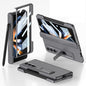 For Samsung Galaxy Z Fold4 GKK Integrated Magnetic Folding Phone Case with Pen Slot(Grey)