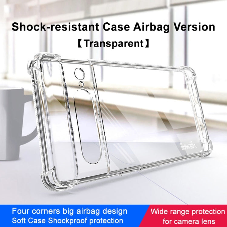 For Google Pixel 7 imak Shockproof Airbag TPU Phone Case(Transparent)