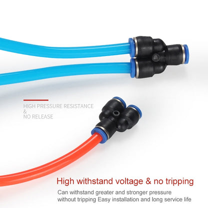 PY-12 LAIZE 10 pcs connecteur rapide pneumatique réducteur en T en plastique de type Y
