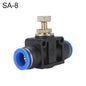 SA-8 LAIZE Pipe Throttle Valve Quick Fitting Pneumatic Connector