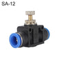 SA-12 LAIZE Pipe Throttle Valve Quick Fitting Pneumatic Connector