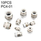 PC4-01 LAIZE 10pcs PC Straight Pneumatic Quick Fitting Connector