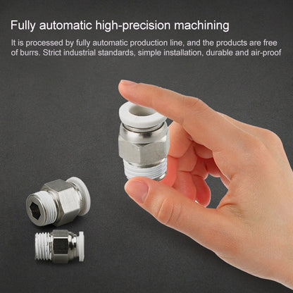 PC8-02 LAIZE 10pcs PC Straight Pneumatic Quick Fitting Connector