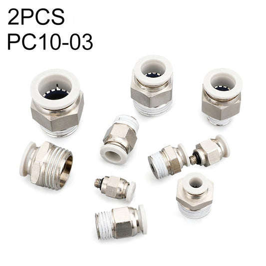 PC10-03 LAIZE Raccord rapide pneumatique droit 2 pcs