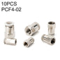 PCF4-02 LAIZE 10pcs Female Thread Straight Pneumatic Quick Fitting Connector