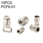 PCF6-01 LAIZE 10pcs Female Thread Straight Pneumatic Quick Fitting Connector