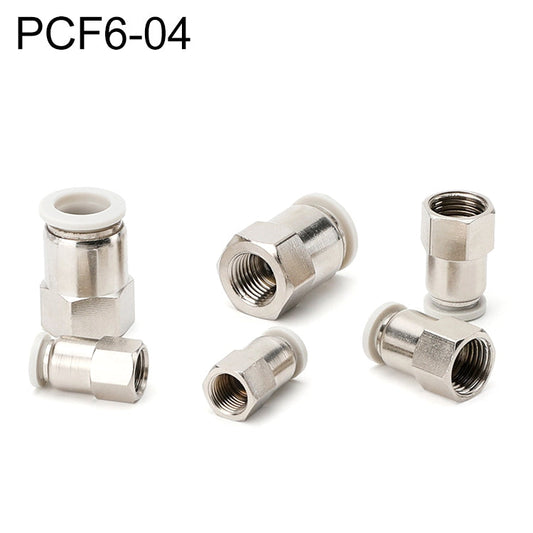Raccord rapide pneumatique droit à filetage femelle PCF6-04 LAIZE