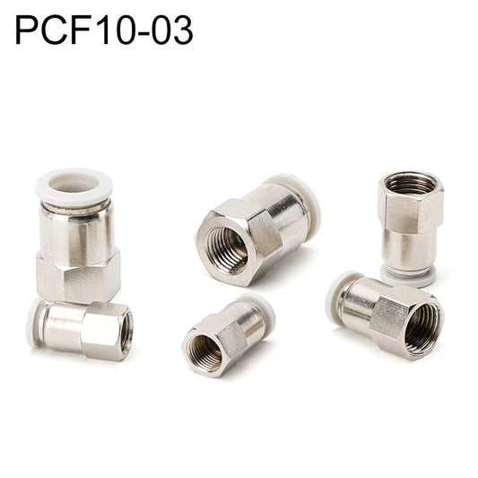 Raccord rapide pneumatique droit PCF10-03 LAIZE, filetage femelle